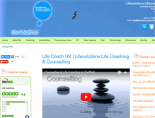 Tablet Screenshot of lifesolutions-lifecoaching.co.uk